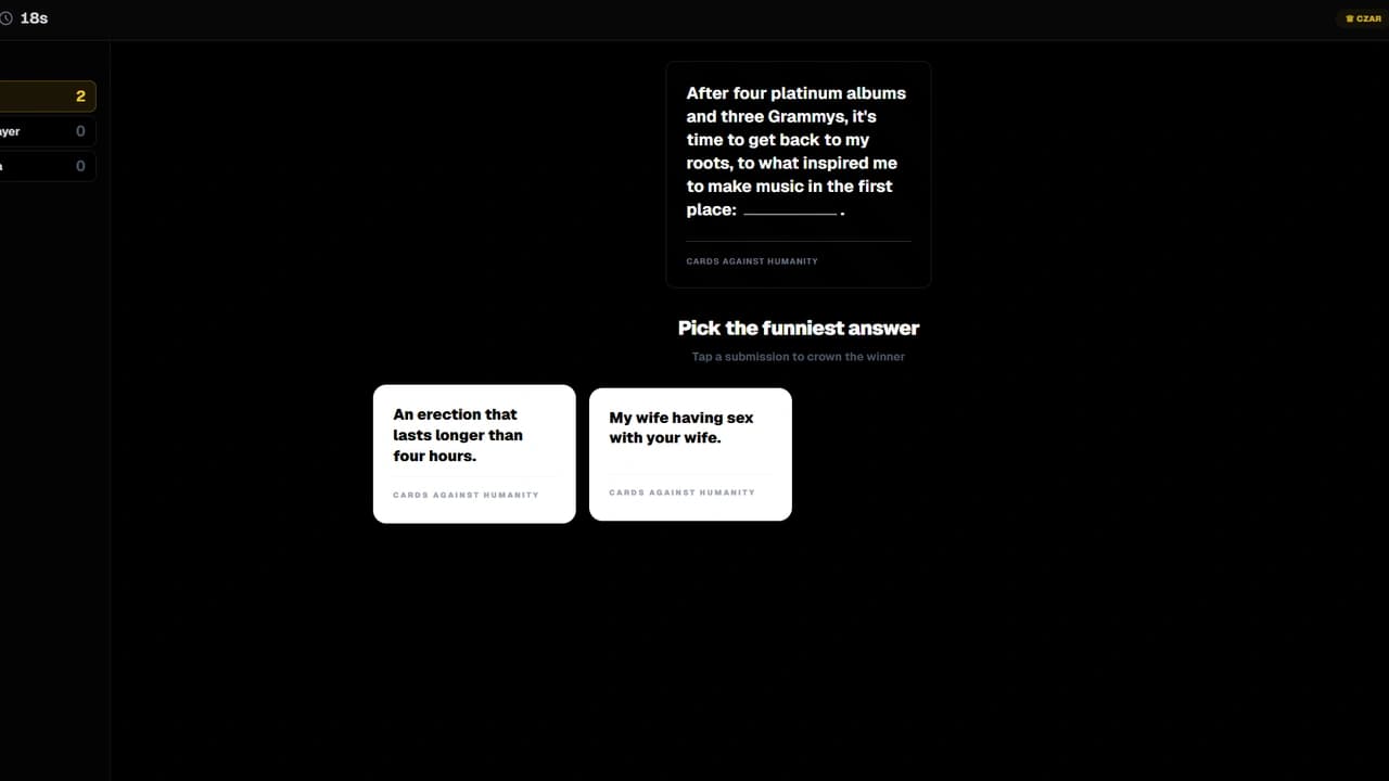 Cards Against Humanity screenshot 2